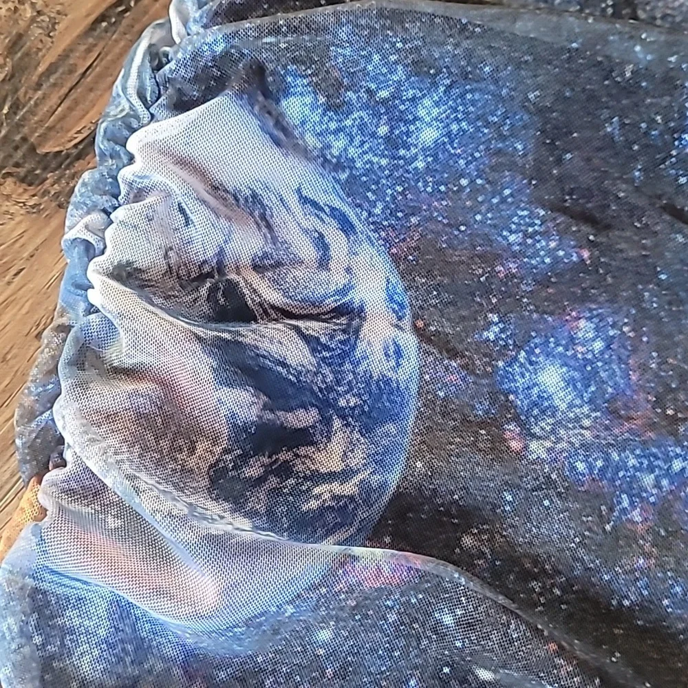 Urban Outfitters Mini-Skirt and/or Tube Top, Size XS, Space Design, Dark Colors